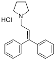 1-(3,3-Diphenylallyl)pyrrolidine hydrochloride 结构式