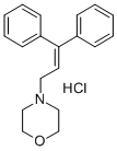 4-(3,3-Diphenylallyl)morpholine hydrochloride 结构式