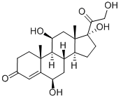 6β-羟基可的松 结构式