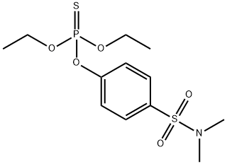 O,O-DIETHYL-O-(4-DIMETHYLSULPHAMONYLPHENYL)PHOSPHOROTHIOATE 结构式