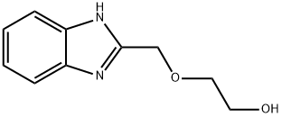 2-(1H-苯并咪唑-2-基甲氧基)乙醇 结构式
