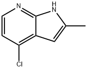 4-氯-2-甲基-1H-吡咯并[2,3-B]吡啶 结构式