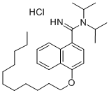 N,N-Diisopropyl-4-(undecyloxy)-1-naphthamidine monohydrochloride 结构式