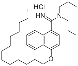 N,N-Dipropyl-4-tridecyloxynaphthamidine hydrochloride 结构式