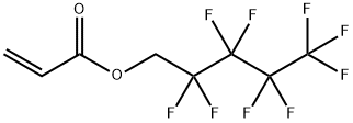 2,2,3,3,4,4,5,5,5-丙烯酸九氟戊酯 结构式