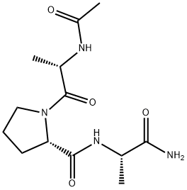 N-acetyl-alanyl-prolyl-alaninamide 结构式