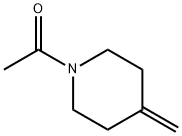 1-乙酰基-4-亚甲基哌啶 结构式