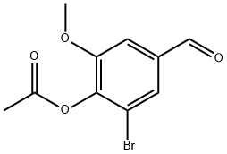 2-Bromo-4-formyl-6-methoxyphenyl Acetate