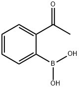 2-乙酰苯基硼酸 结构式