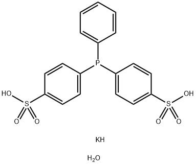 4,4'-(苯基磷烯)二(苯磺酸)二钾盐水合物 结构式
