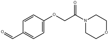 4-(2-吗啉-2-氧代乙氧基)苯甲醛 结构式