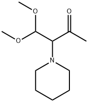 4,4-Dimethoxy-3-(1-piperidinyl)-2-butanone 结构式