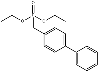 (4-联苯基甲基)磷酸二乙酯 结构式