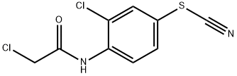 2-氯-N-[2-氯-4-(氰硫基)苯基]乙酰胺 结构式