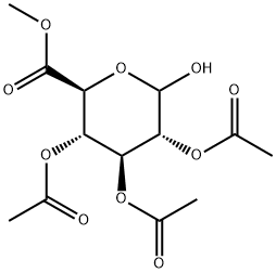 2,3,4-三-O-乙酰基-α-D-葡萄糖醛酸甲酯 结构式