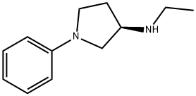 (3R)-N-ethyl-1-phenyl-pyrrolidin-3-amine 结构式