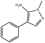 1-甲基-4-苯基-5-氨基吡唑 结构式