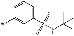 N-叔丁基-3-溴苯磺酰胺 结构式