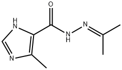 1H-Imidazole-4-carboxylic  acid,  5-methyl-,  (1-methylethylidene)hydrazide  (9CI) 结构式
