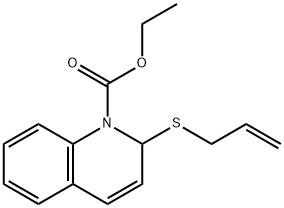 2-(Allylthio)-1(2H)-quinolinecarboxylic acid ethyl ester 结构式