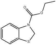 2,3-Dihydro-3-benzothiazolecarboxylic acid ethyl ester 结构式