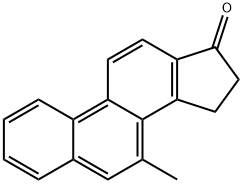 15,16-Dihydro-7-methyl-17H-cyclopenta(a)phenanthren-17-one 结构式