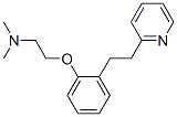 N,N-Dimethyl-2-[2-[2-(2-pyridinyl)ethyl]phenoxy]ethanamine 结构式