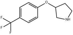 3-[4-(TRIFLUOROMETHYL)PHENOXY]PYRROLIDINE 结构式