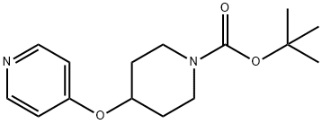 4-(吡啶-4-基氧基)哌啶-1-羧酸叔丁酯 结构式