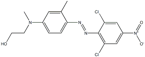2-[[4-[(2,6-dichloro-4-nitrophenyl)azo]-3-methylphenyl]methylamino]ethanol 结构式