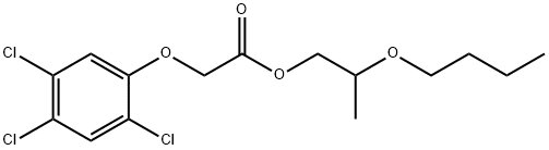 2-butoxypropyl 2-(2,4,5-trichlorophenoxy)acetate 结构式