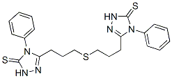 5,5'(thiodipropane-3,1-diyl)bis[2,4-dihydro-4-phenyl-3H-1,2,4-triazole-3-thione] 结构式