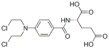 4-N-bis(2-chloroethyl)aminobenzoylglutamic acid 结构式