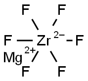 magnesium hexafluorozirconate(2-) 结构式