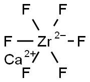 calcium hexafluorozirconate(2-)  结构式