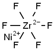 nickel hexafluorozirconate(2-) 结构式