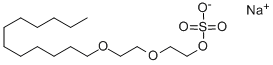 月桂醇聚醚硫酸酯钠盐 结构式