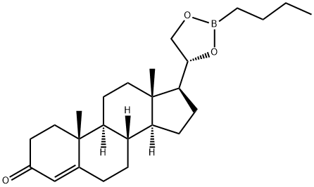 (20R)-20,21-[(Butylboranediyl)bis(oxy)]pregn-4-en-3-one 结构式
