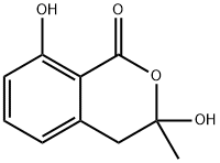 1H-2-Benzopyran-1-one, 3,4-dihydro-3,8-dihydroxy-3-methyl- 结构式