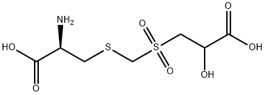 S-[[(2-carboxy-2-hydroxyethyl)sulphonyl]methyl]-L-cysteine 结构式