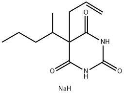 司可巴比妥钠盐 结构式