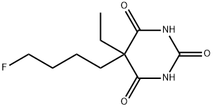 5-Ethyl-5-(4-fluorobutyl)barbituric acid 结构式