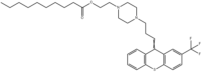 癸酸氟哌噻吨 结构式