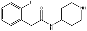 2-(2-fluorophenyl)-N-piperidin-4-ylacetamide 结构式