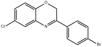 3-(4-溴苯基)-6-氯-2H-苯并[B][1,4]噁唑 结构式