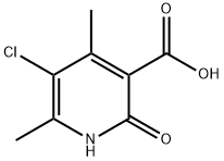 5-chloro-4,6-dimethyl-2-oxo-1,2-dihydro-3-pyridinecarboxylic acid(SALTDATA: FREE) 结构式