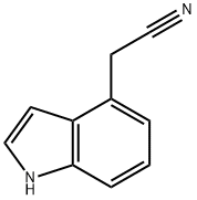 吲哚-4-乙氰 结构式