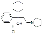 alpha-Cyclohexyl-alpha-phenyl-1-pyrrolidinepropanol hydrochloride 结构式