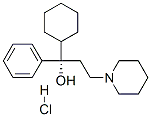 (1S)-1-cyclohexyl-1-phenyl-3-(1-piperidyl)propan-1-ol hydrochloride 结构式