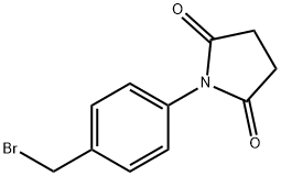 1-[4-(溴甲基)苯基]吡咯烷-2,5-二酮 结构式